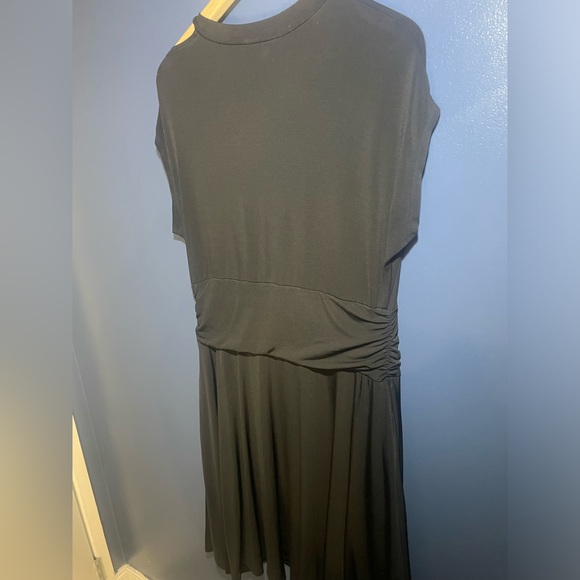 ModCloth Black Mid-Length Sleeveless Dress with Pussycat Bow/Pockets, Size 1X - Picture 5 of 6